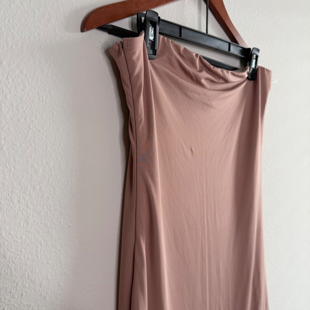 superdown Toni Slit Maxi Dress Womens Large Mocha Brown Bodycon Evening Wedding - Picture 8 of 11
